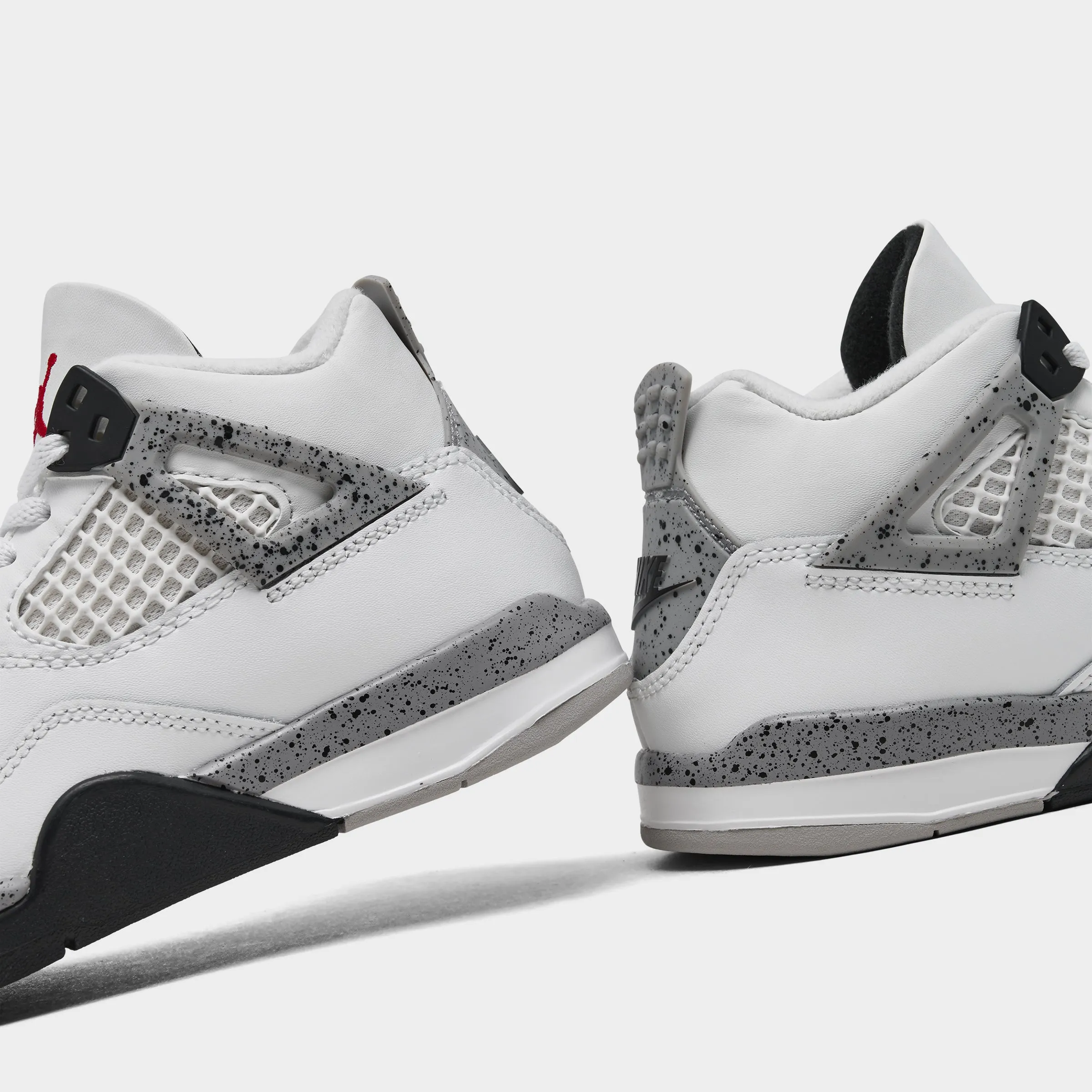 ReflectiveDetails Seamless Upper Jordan 4 Retro OG PS Summit White / Fire Red - Cement Grey
