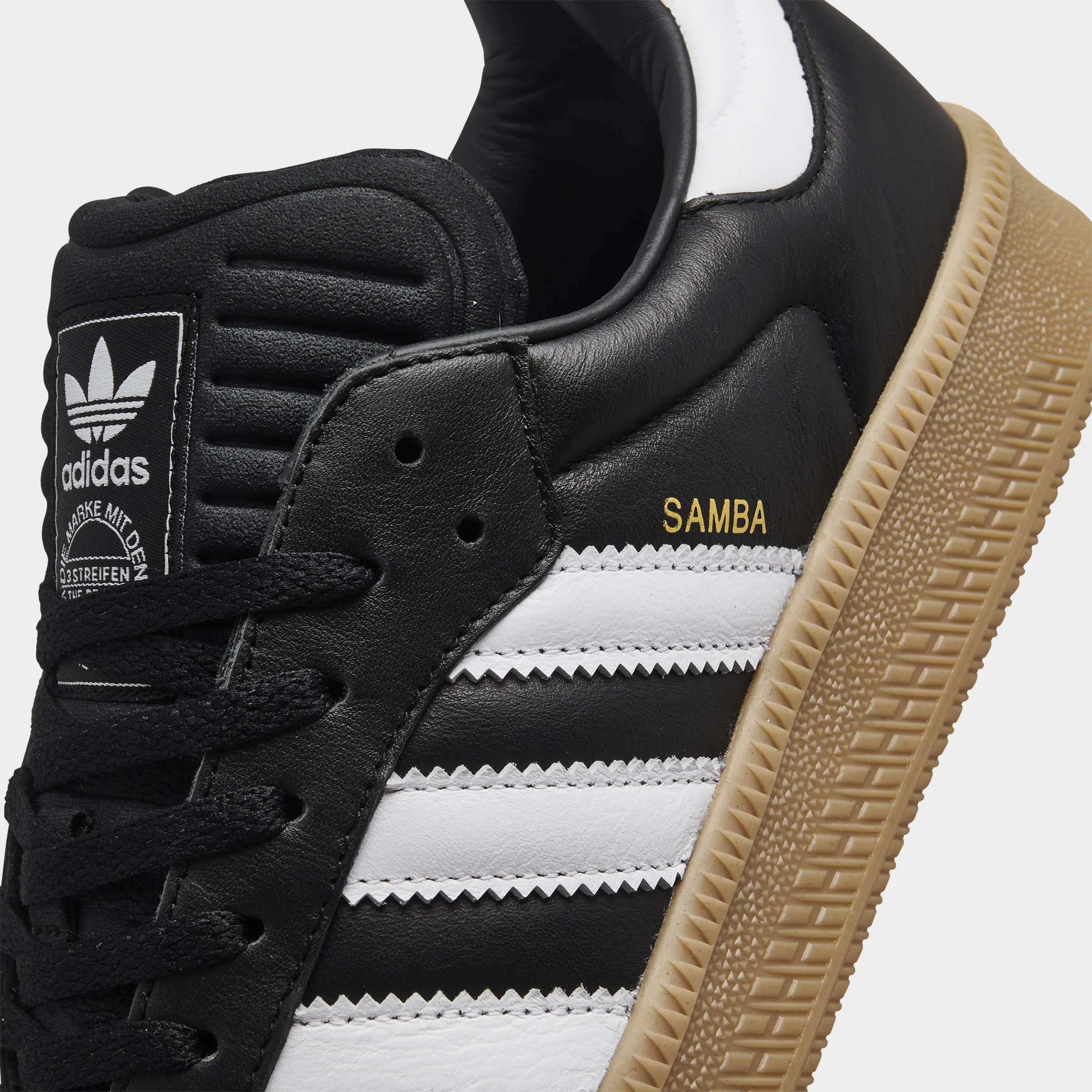 adidas Samba XLG Core Black /  Footwear White - Gum Hyper Compression Molding Casual Design