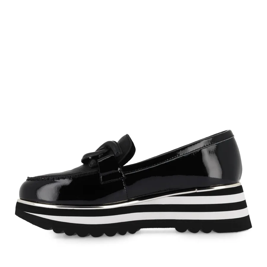 Wave Step EAILA - BLACK BLACK PATENT LEATHER
