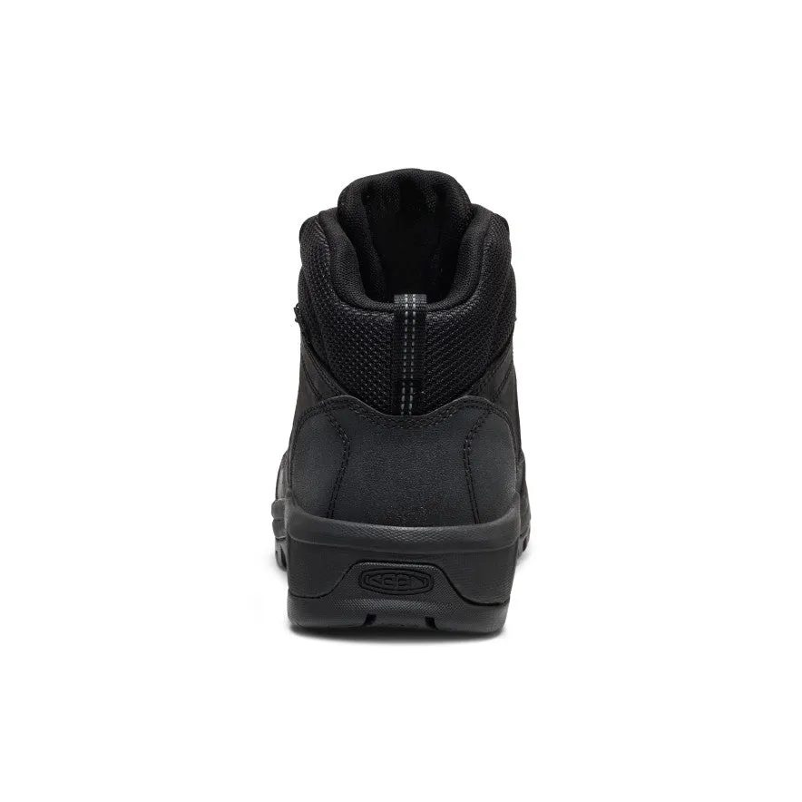 Important Men's Skokie Waterproof Work Boot (Soft Toe)  |  Black/Black