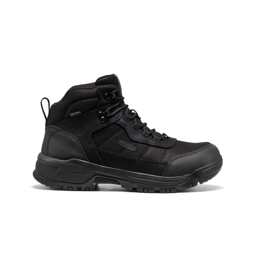 satisfying high heels Men's Skokie Waterproof Work Boot (Soft Toe)  |  Black/Black