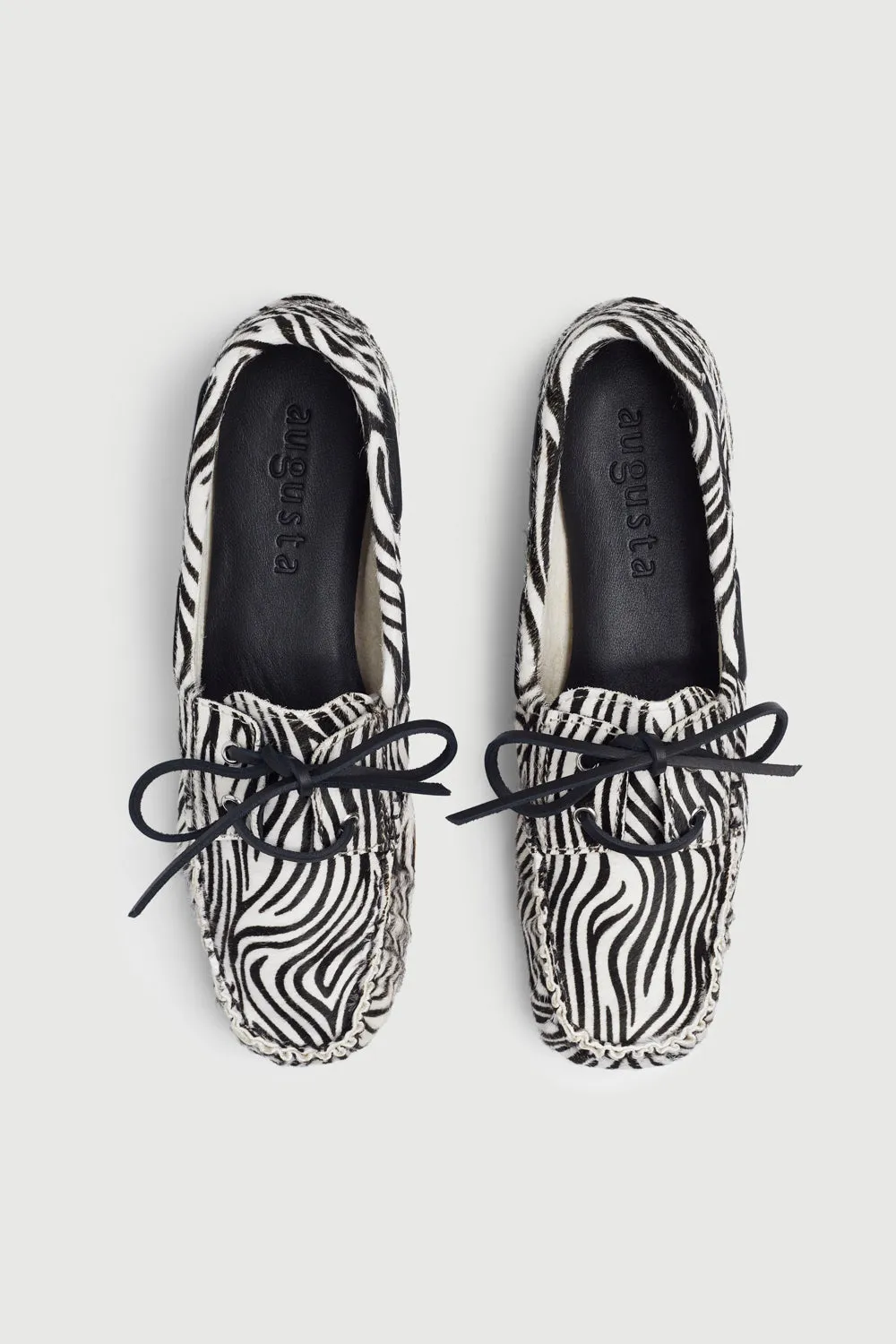 Arch support Date Ready Ivy loafers in Zebra print Calf Hair