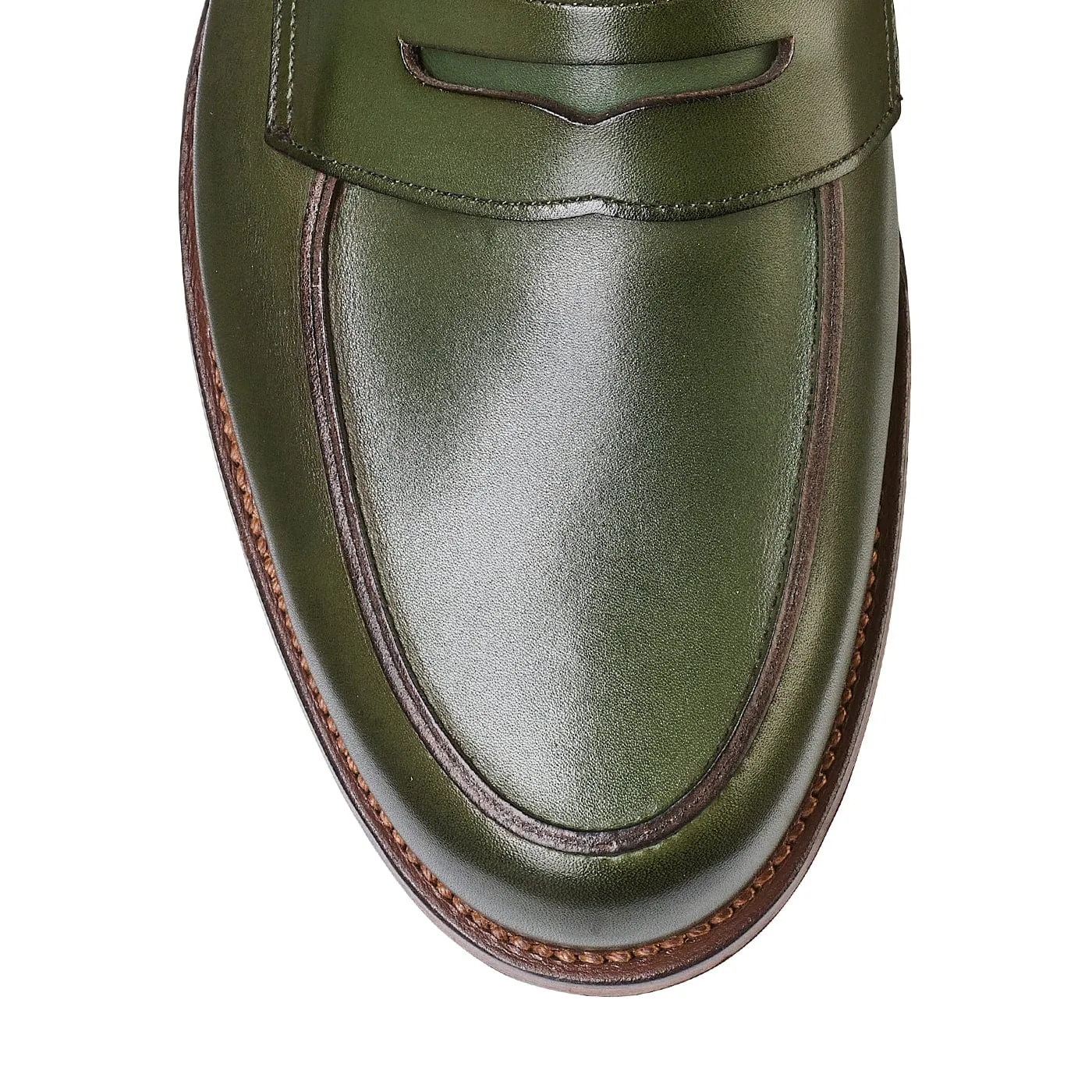 Lilou Green Calf Lightweight Footwear