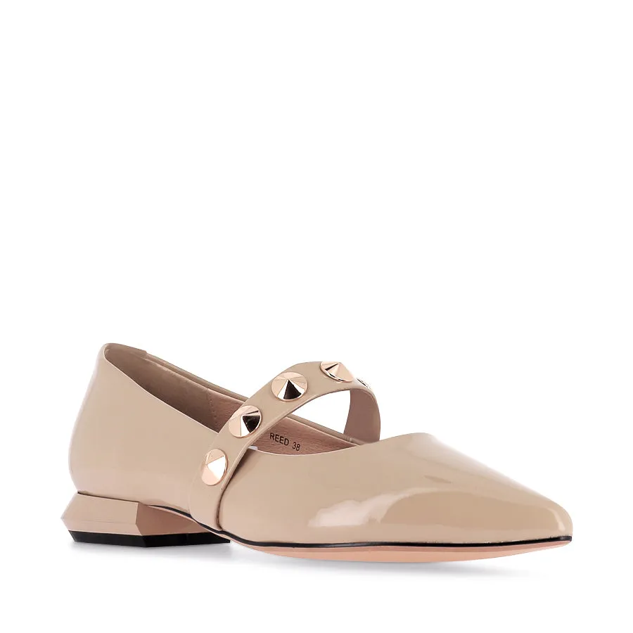 REED - CAMEL PATENT Market Walk Open Toe