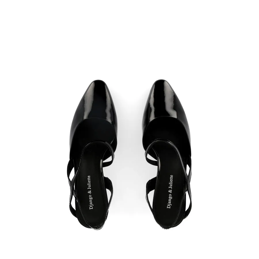 DOVIE - BLACK PATENT Life Glow Elegant Cushion