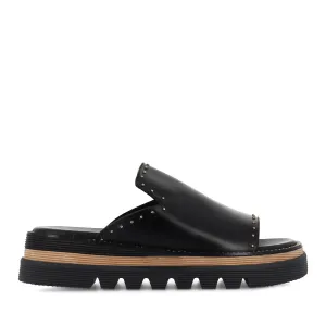 SOYCE - BLACK LEATHER Comfort Ankle