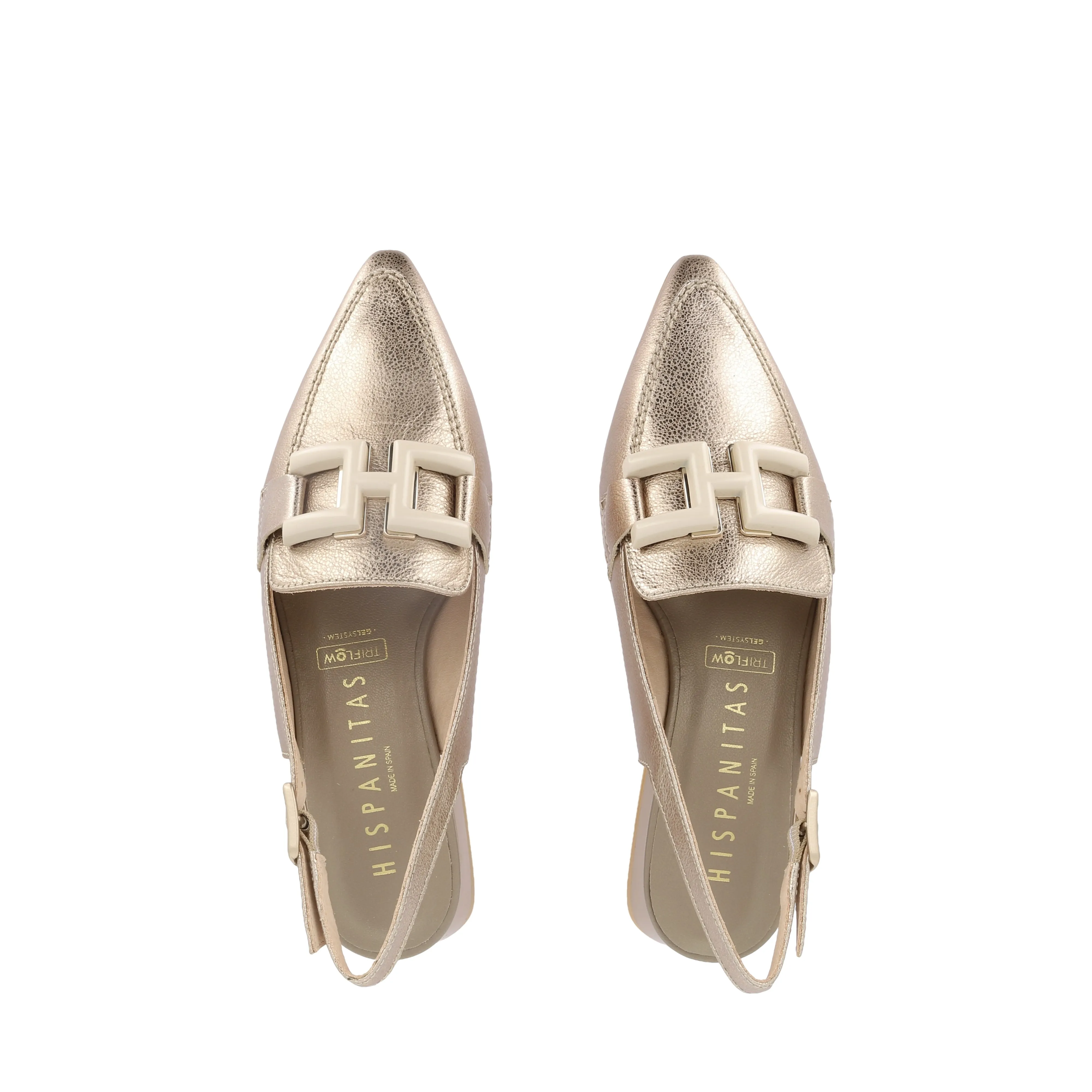 DALI - METALLIC CHAMPAGNE LEATHER Minimalist Aesthetic
