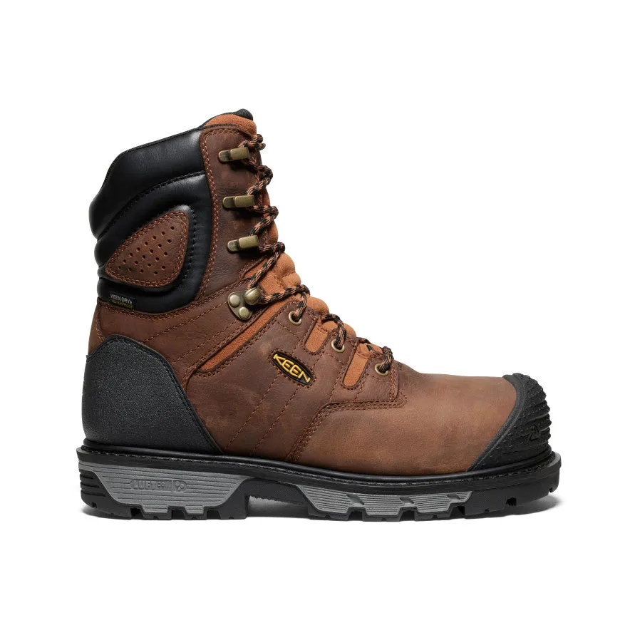 snowboarders - specific benefits Men's Camden 8" Insulated Waterproof Boot (Carbon Toe)  |  Leather Brown/Black