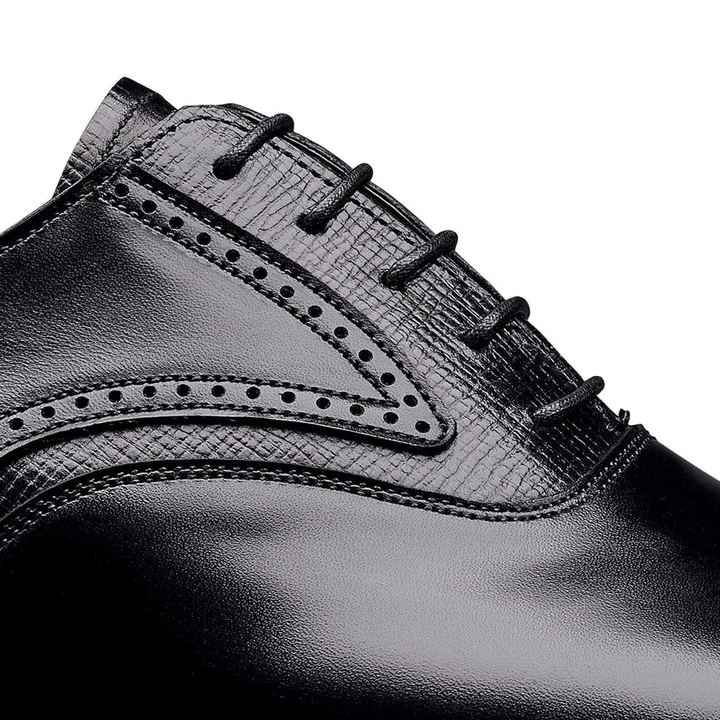 Perry Black Calf & Black Willow Grain Party Oxfords