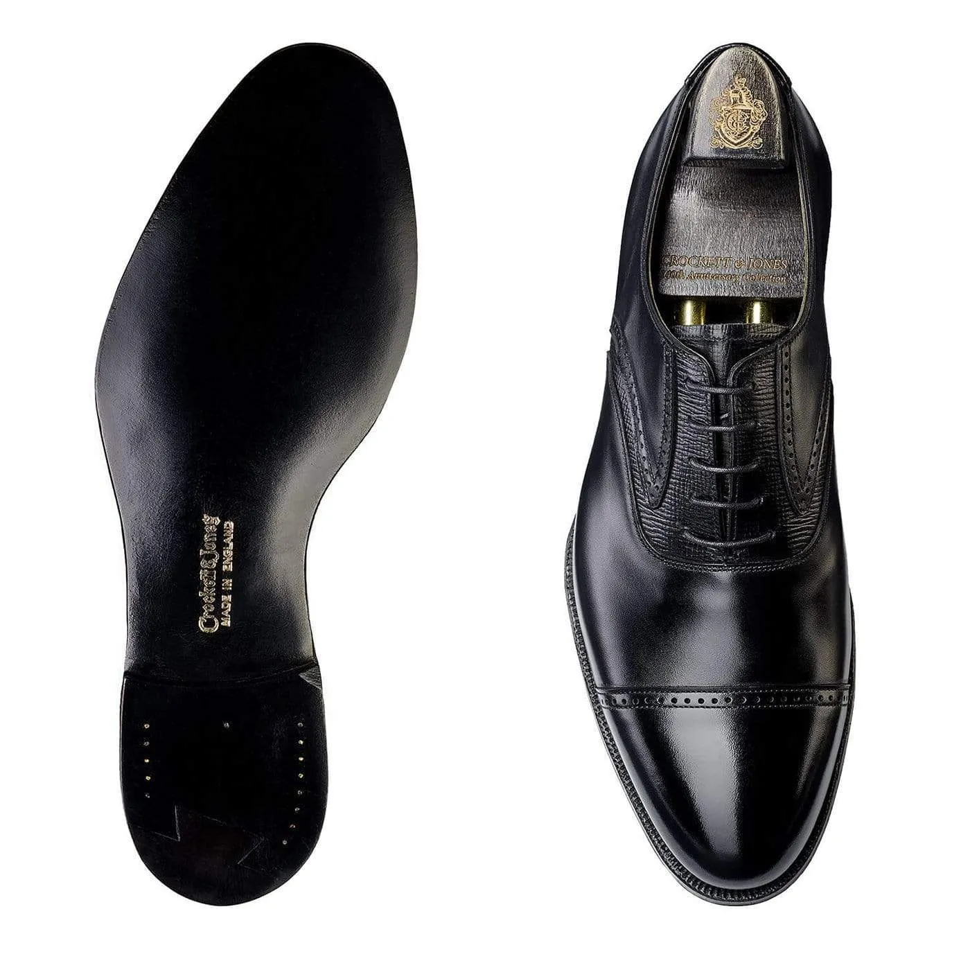 Sleek Comfort Perry Black Calf & Black Willow Grain