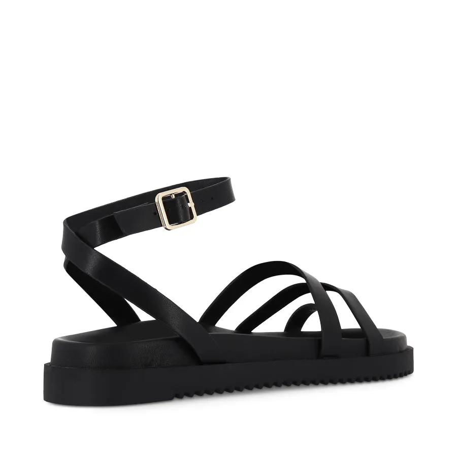 ASTRID - BLACK platform sandals