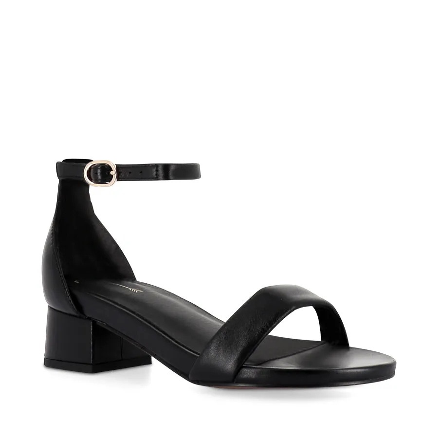 Cushioned Easy Style Footwear WELLAR - BLACK LEATHER