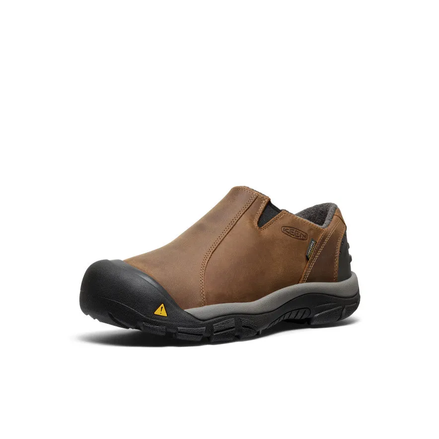 Ultimate Comfort Men's Brixen Waterproof Shoe Wide  |  Slate Black/Madder Brown