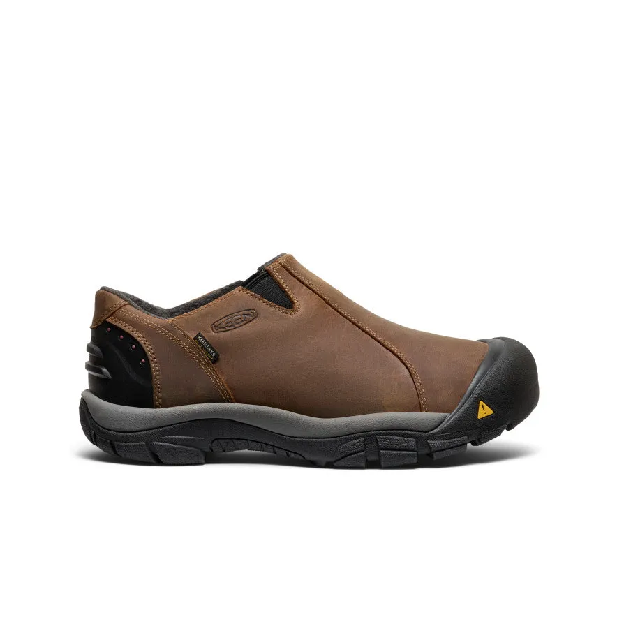 Men's Brixen Waterproof Shoe Wide  |  Slate Black/Madder Brown Effortless support Amazing