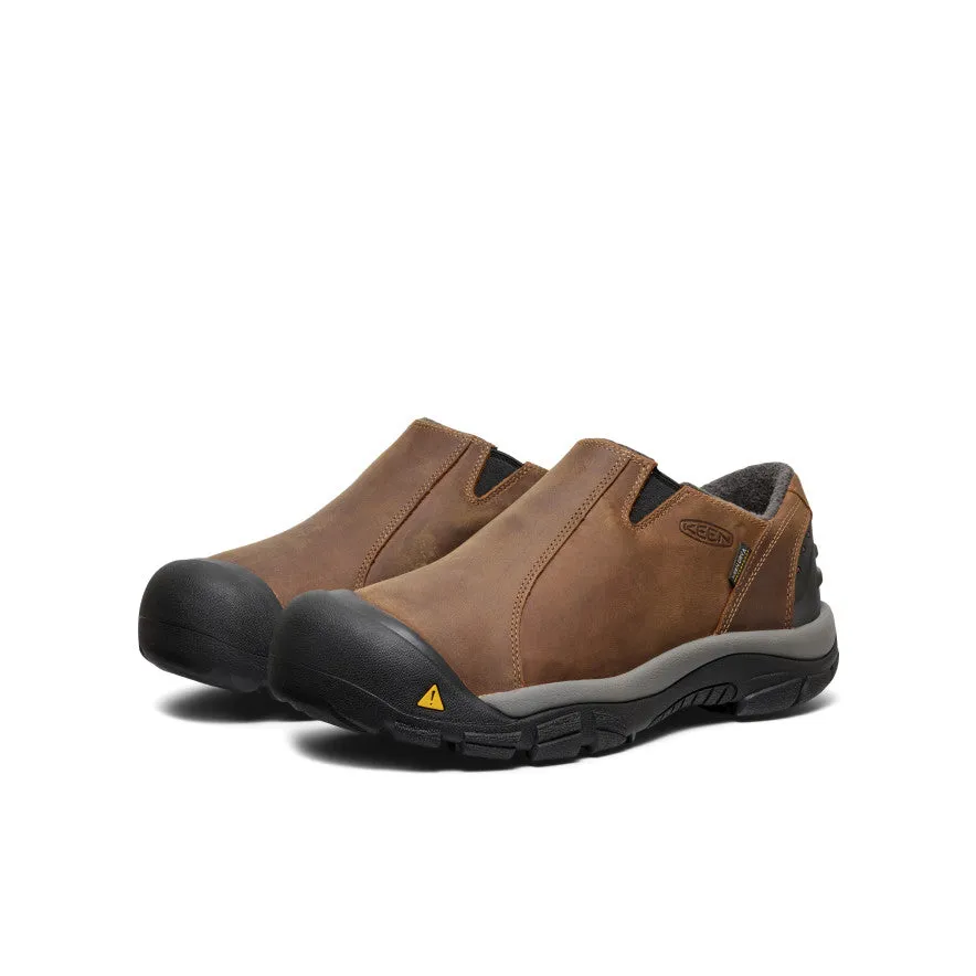strap - on style Men's Brixen Waterproof Shoe Wide  |  Slate Black/Madder Brown