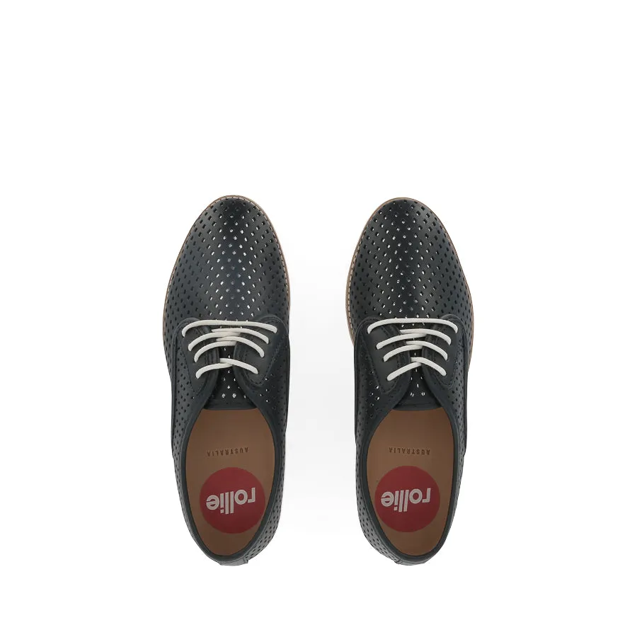 Soft Lining DERBY PUNCH OVERLAY - DARK NAVY/SILVER