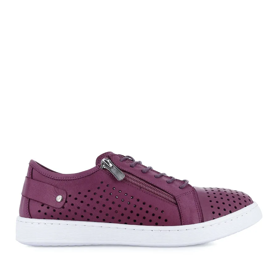 EG17 - VIOLET LEATHER SyntheticLeather Weatherproof Footwear