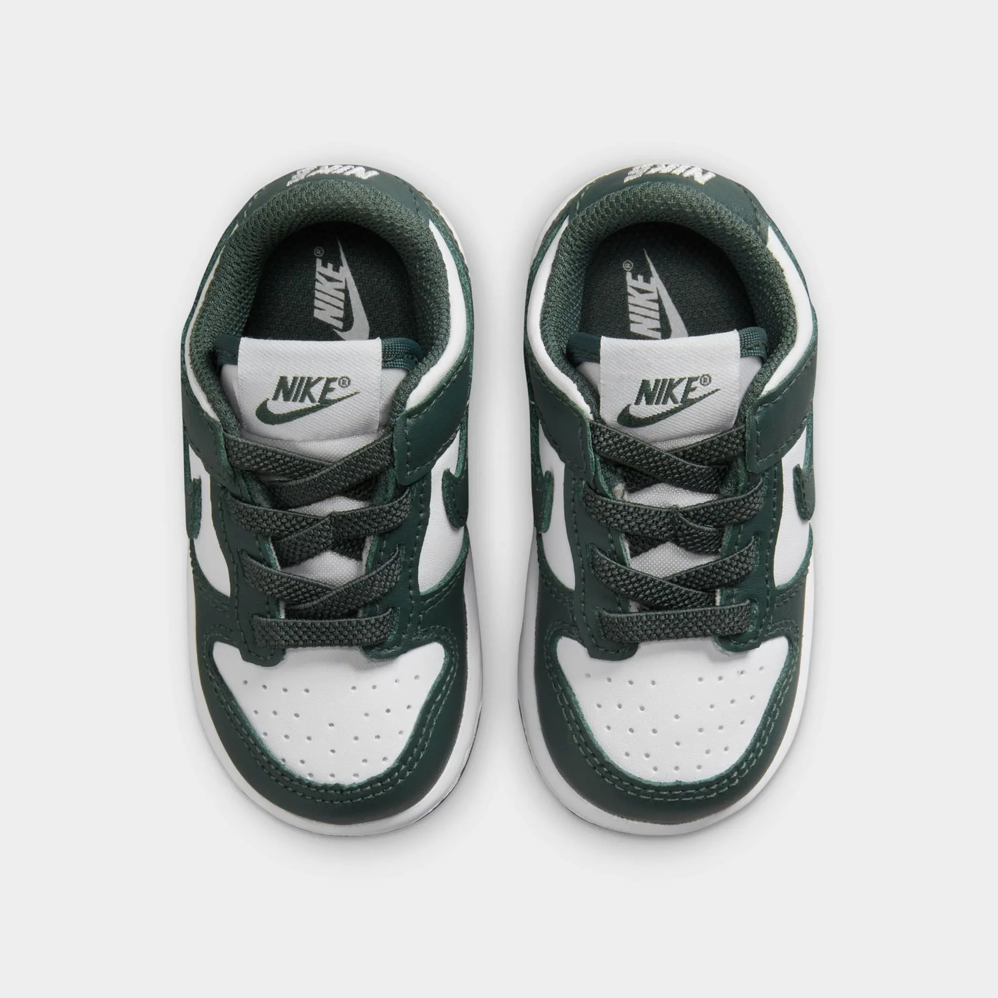 Nike Dunk Low TD White / Vintage Green Shock Dispersing Outsole Abrasion Resistant Lining
