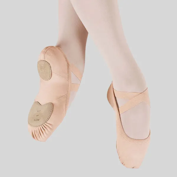 BLOCH ELATION CANVAS BALLET SLIPPER - ADULT #S0217L Advantageous Orange