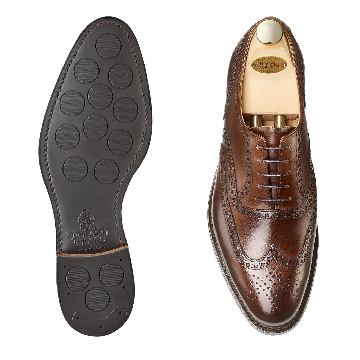 Westgate 2 Dark Brown Burnished Calf Simple Wear Street Style Oxfords