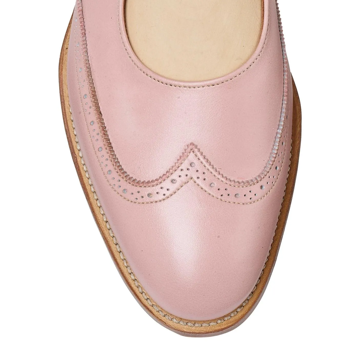 Mary Pink Blush Calf Toe Smooth