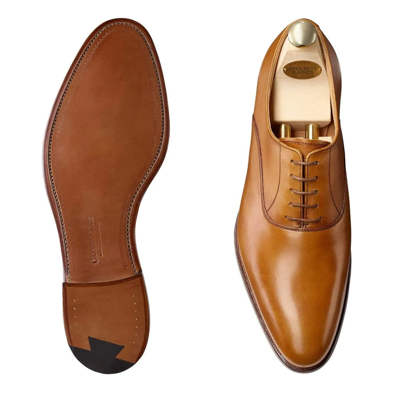Refined Oxfords Wembley Beige Burnished Calf