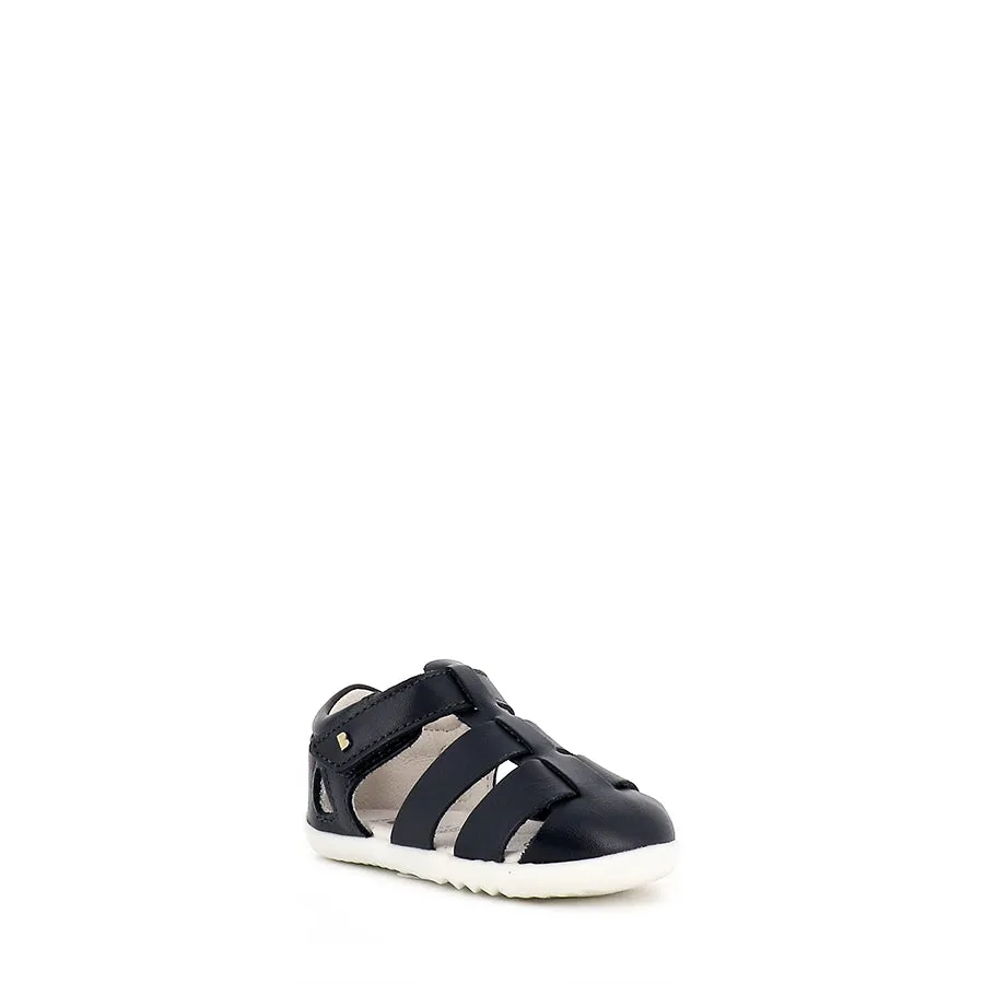 TIDAL STEP UP - NAVY LEATHER Foot Support Fashion Flex