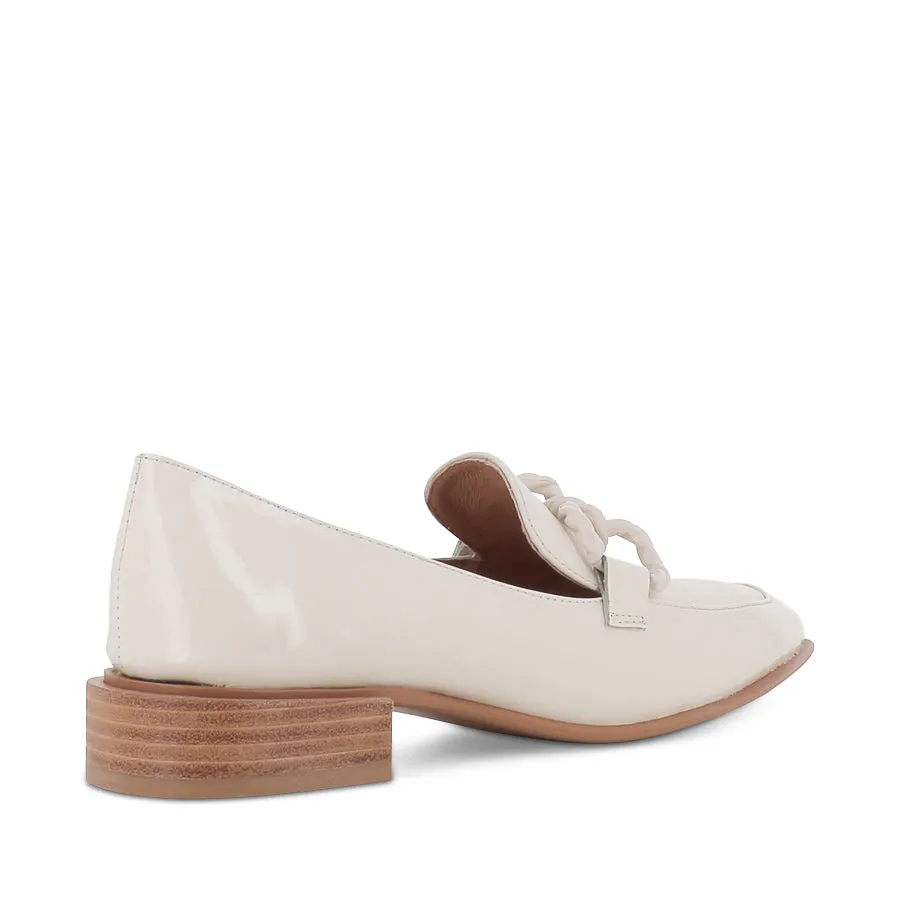 Air Cushion Office-Ready Footwear ELGIN - IVORY PATENT LEATHER