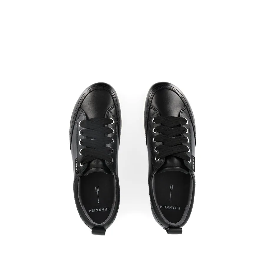 Classic Design Narrow Fit ELLIE V - BLACK LEATHER