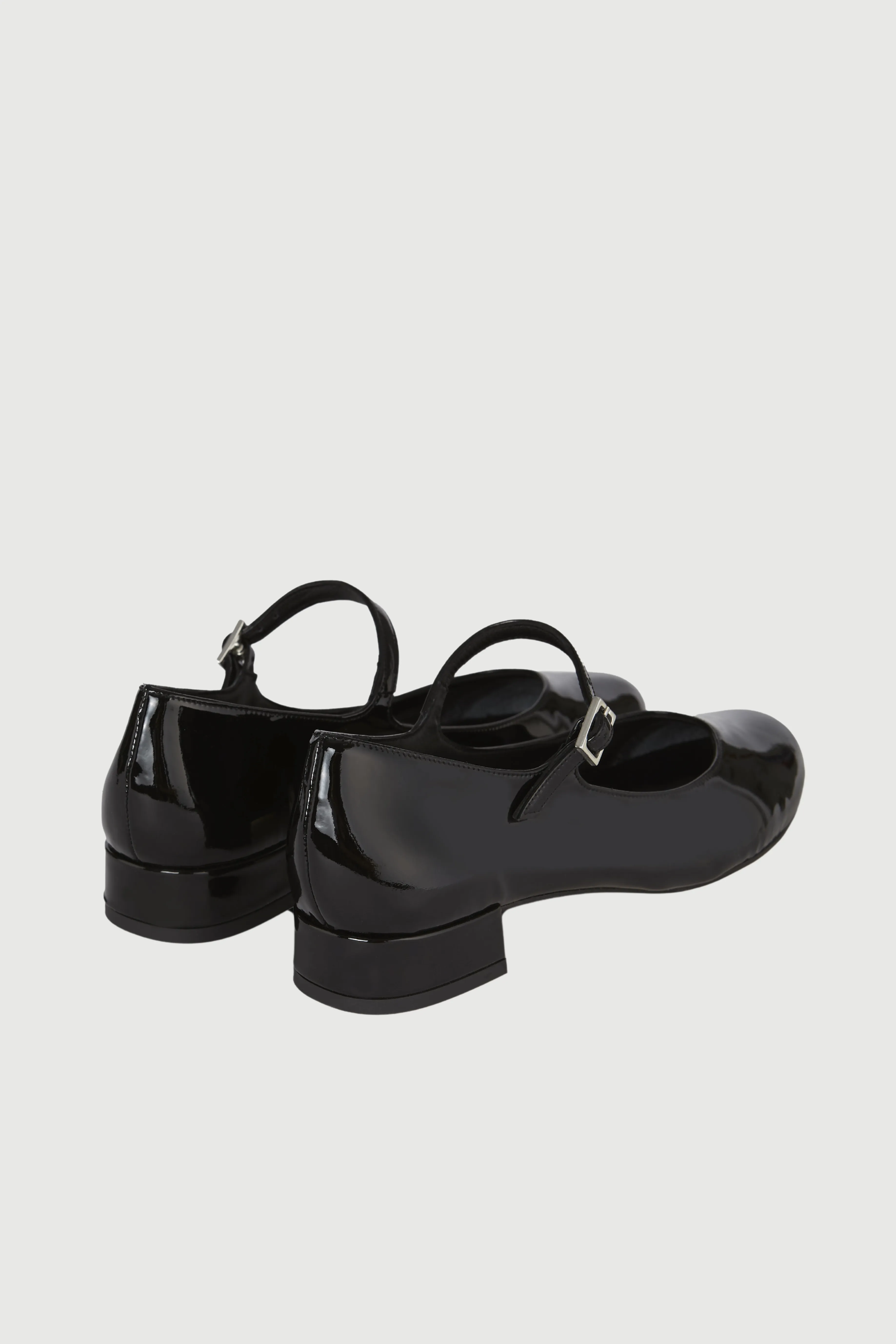 Anti   fade Thin Straps Emilia Mary Janes in Black Patent Leather