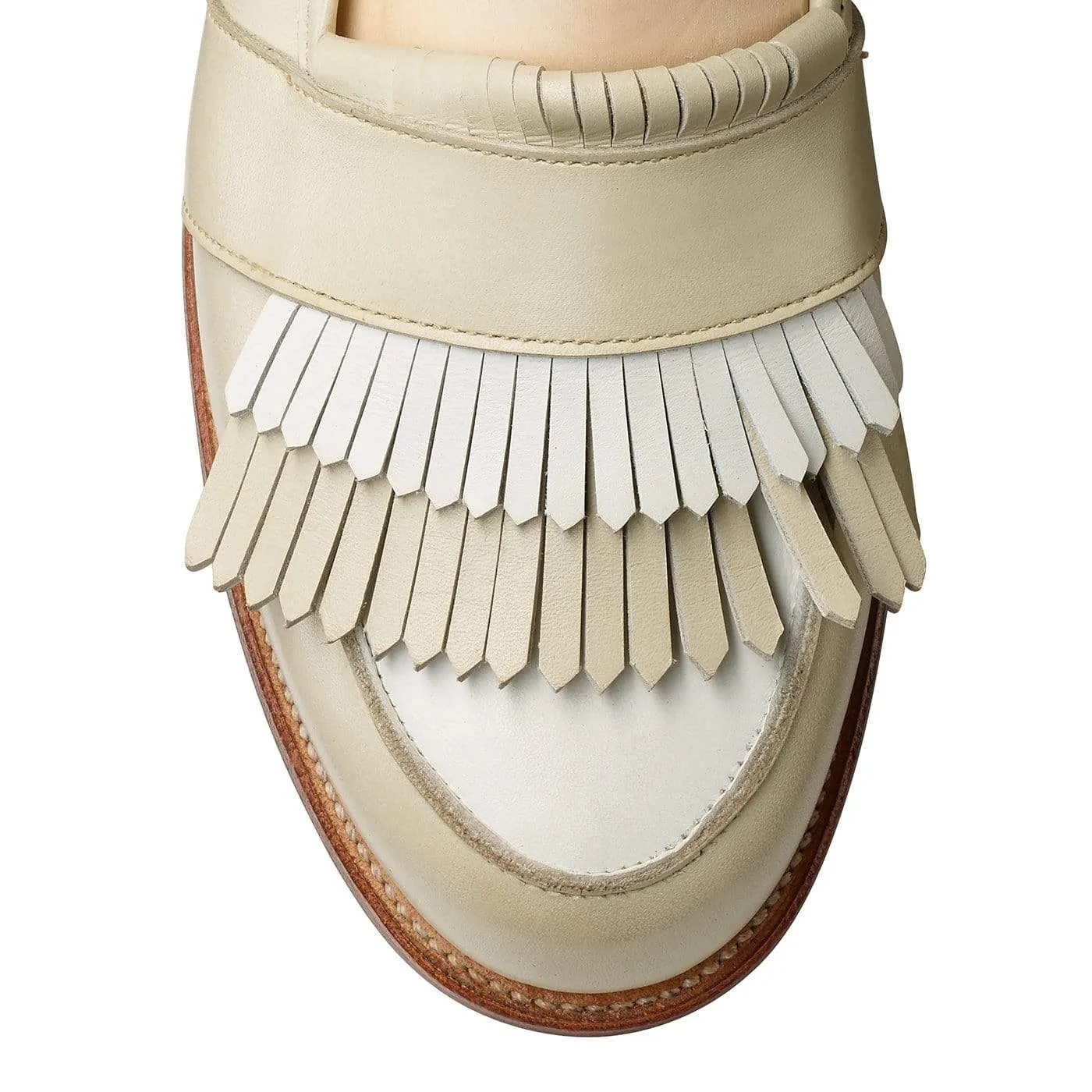 Versatile Shoes Emma Ivory & White Calf