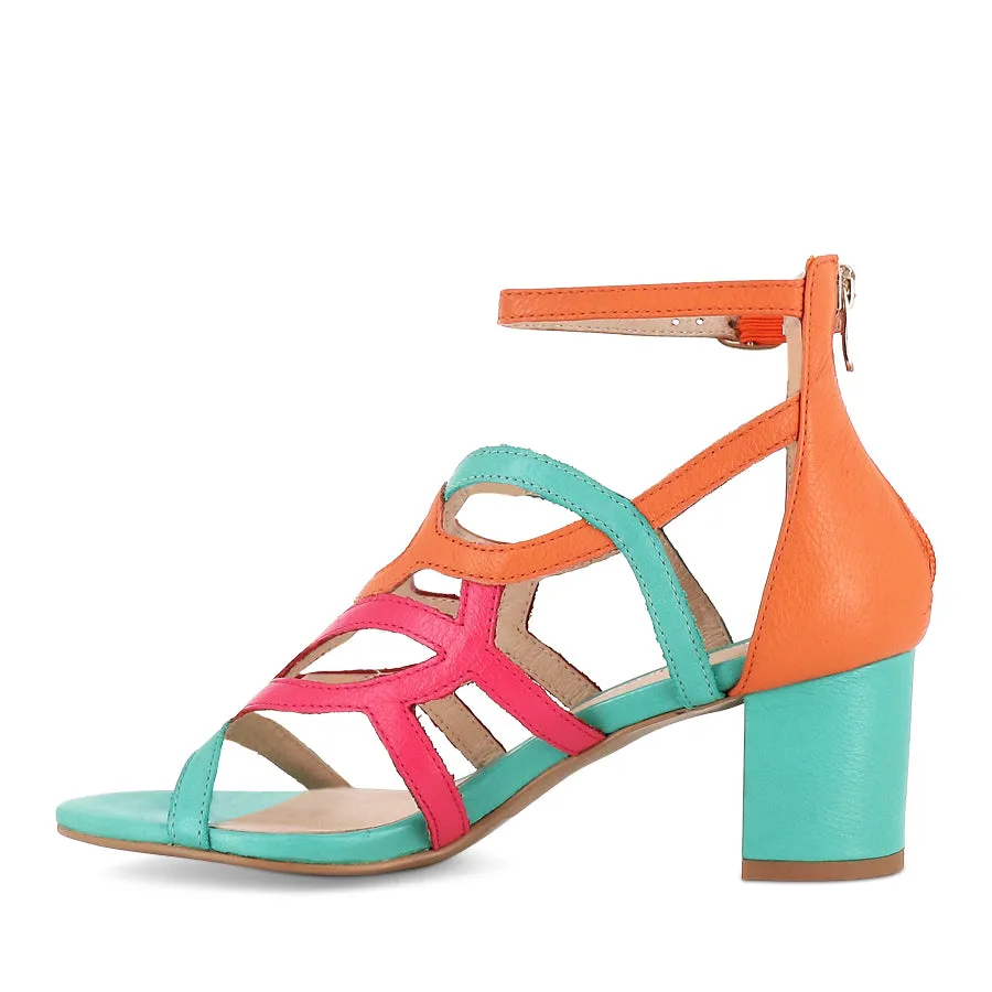 Walking Comfort EMMIE - LIGHT EMERALD MULTI LEATHER
