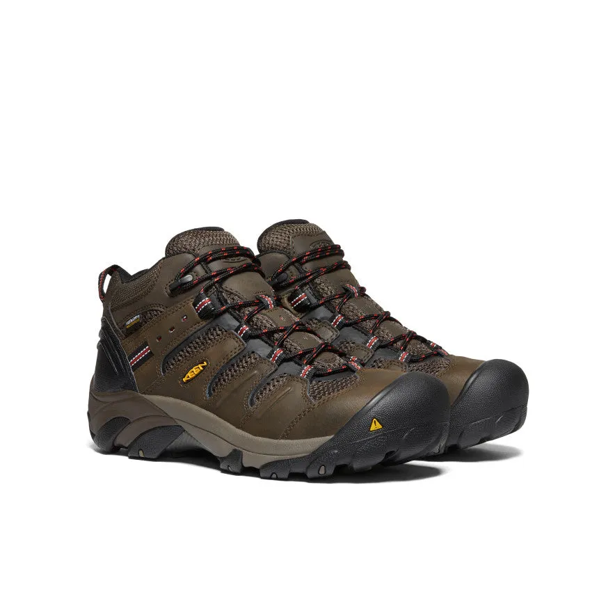 Adjustable Design Men's Lansing Mid Waterproof (Steel Toe)  |  Cascade Brown/Brindle