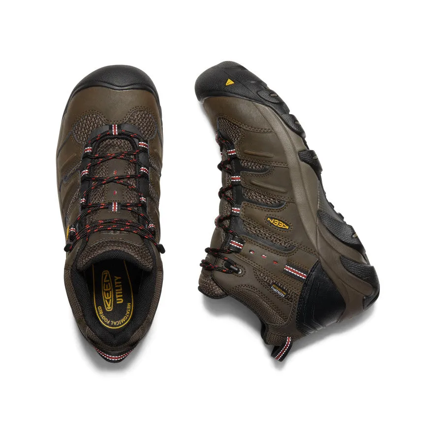 purest medium - quality Men's Lansing Mid Waterproof (Steel Toe)  |  Cascade Brown/Brindle
