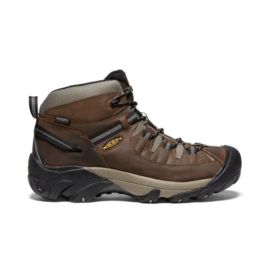 Men's Targhee II Waterproof Mid Wide  |  Shitake/Brindle Bold piece