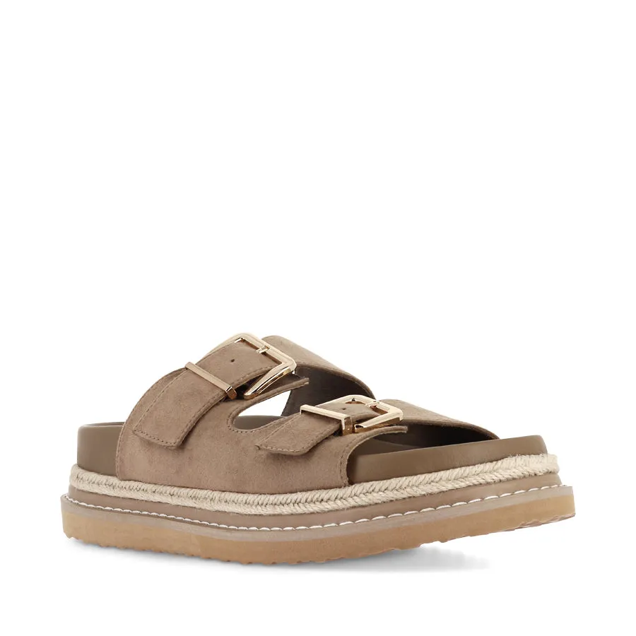 ALDER - FAWN SUEDE Mild Support Velcro Strap