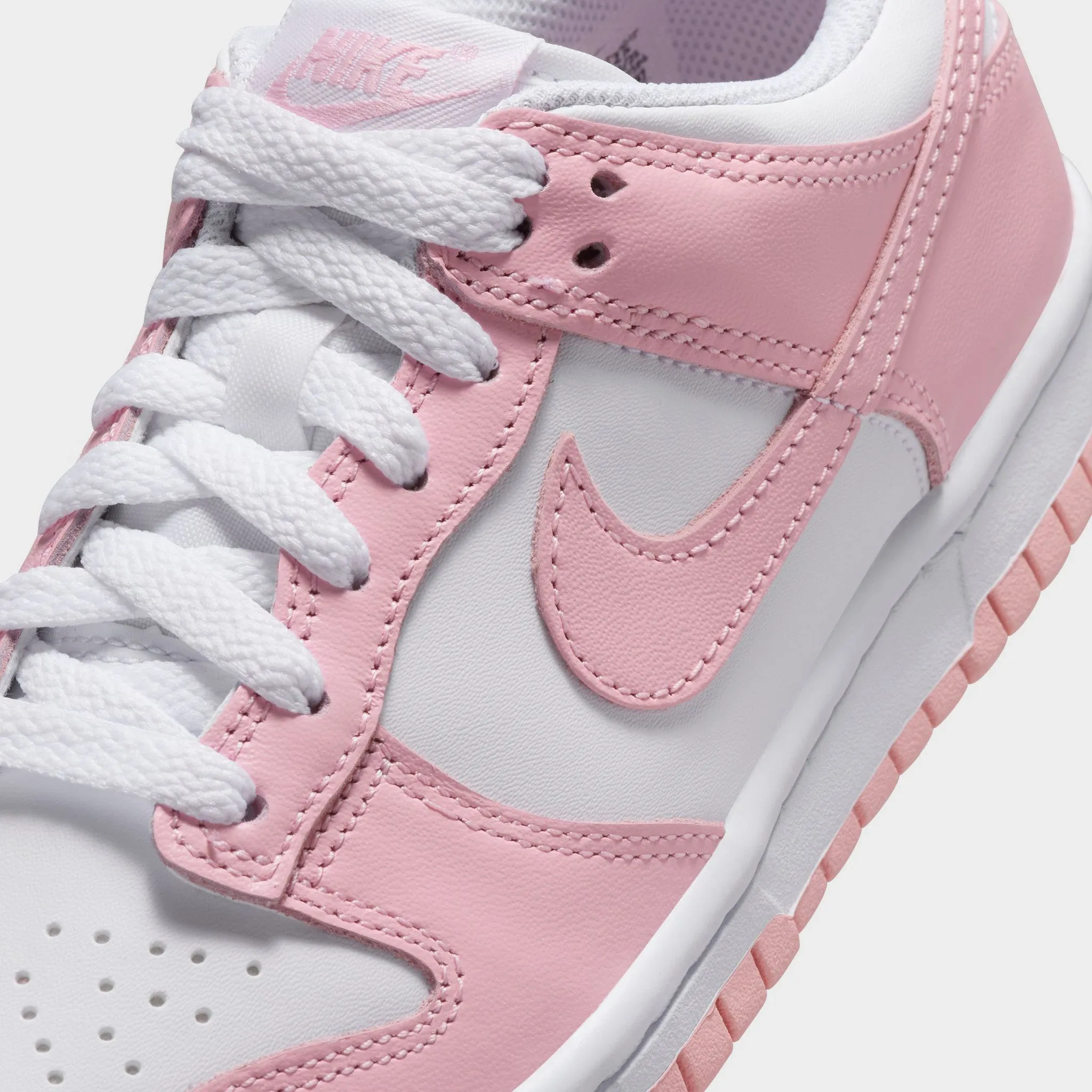 Flex Groove Technology Nike Dunk Low GS White / Medium Soft Pink - White