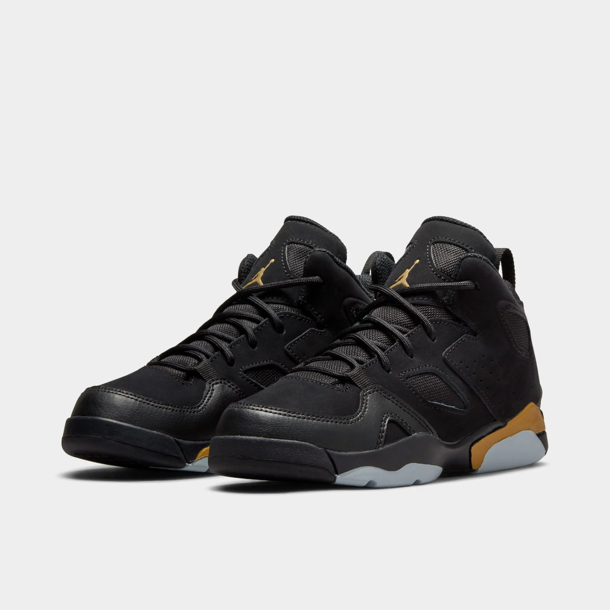 Anatomical Footbed Bonded Overlay Construction Jordan Flight Club '91 PS Black / Metallic Gold