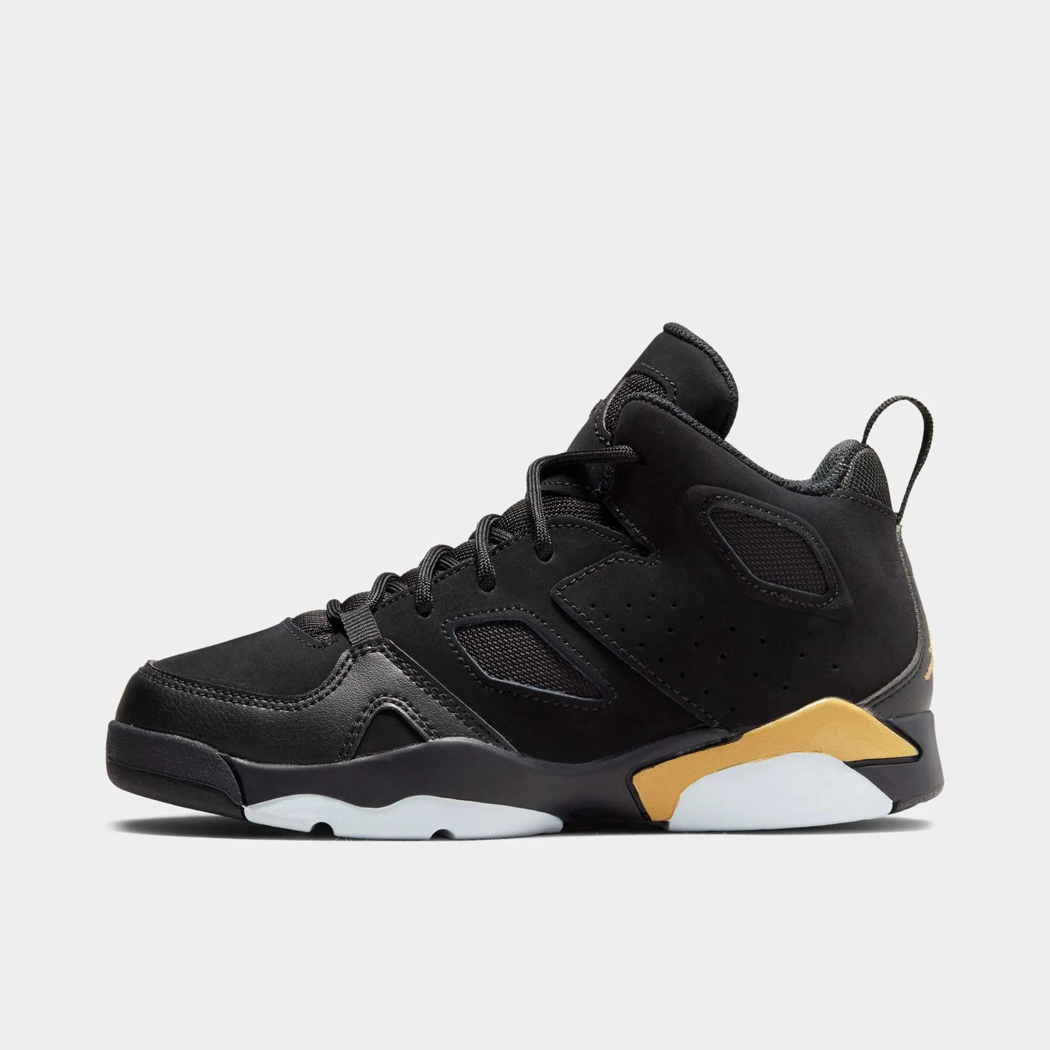 Jordan Flight Club '91 PS Black / Metallic Gold Flexible sole construction Zip Up Style