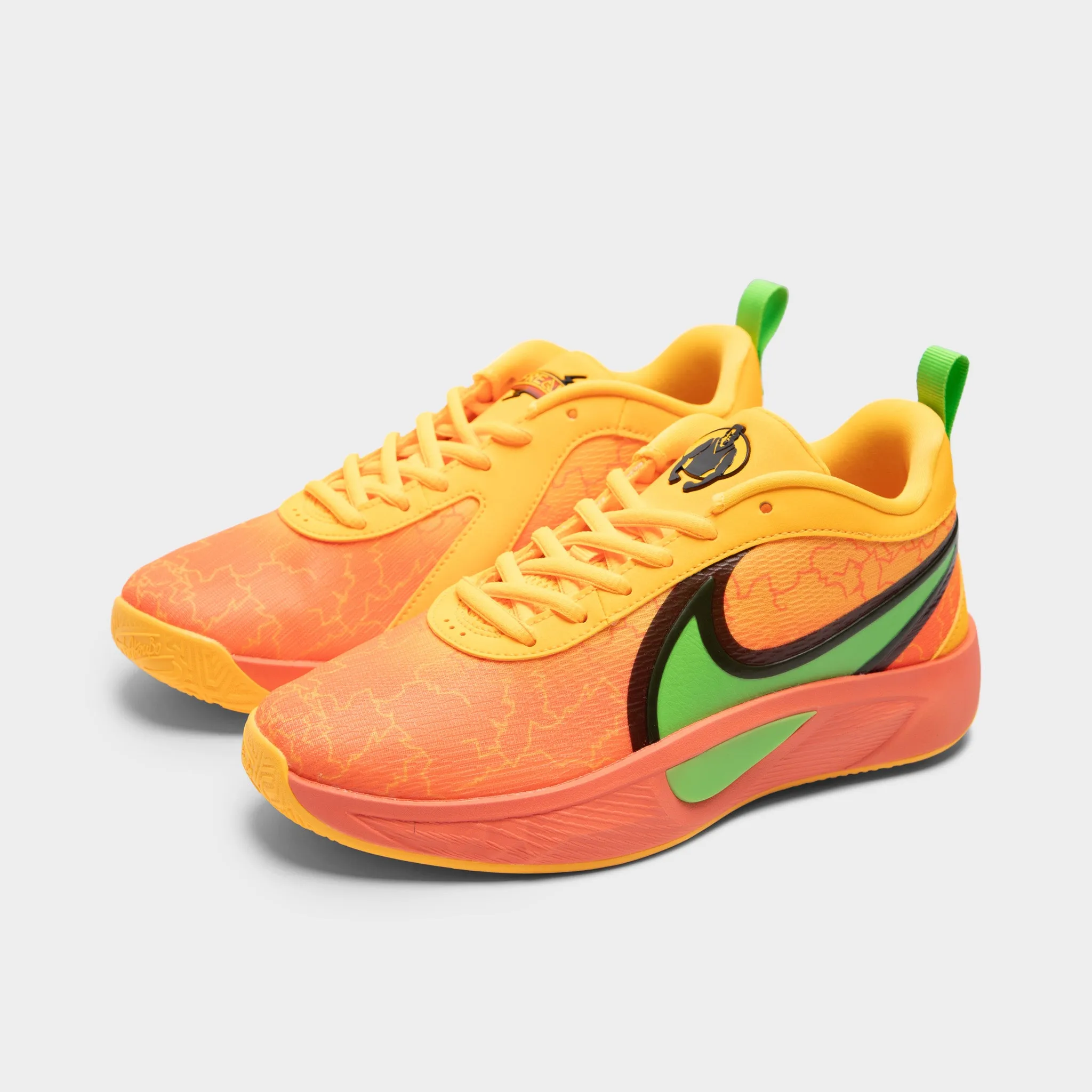Sneakers Wedge Sole Nike Giannis Freak 6 GS Light Wild Mango / Action Green - Black