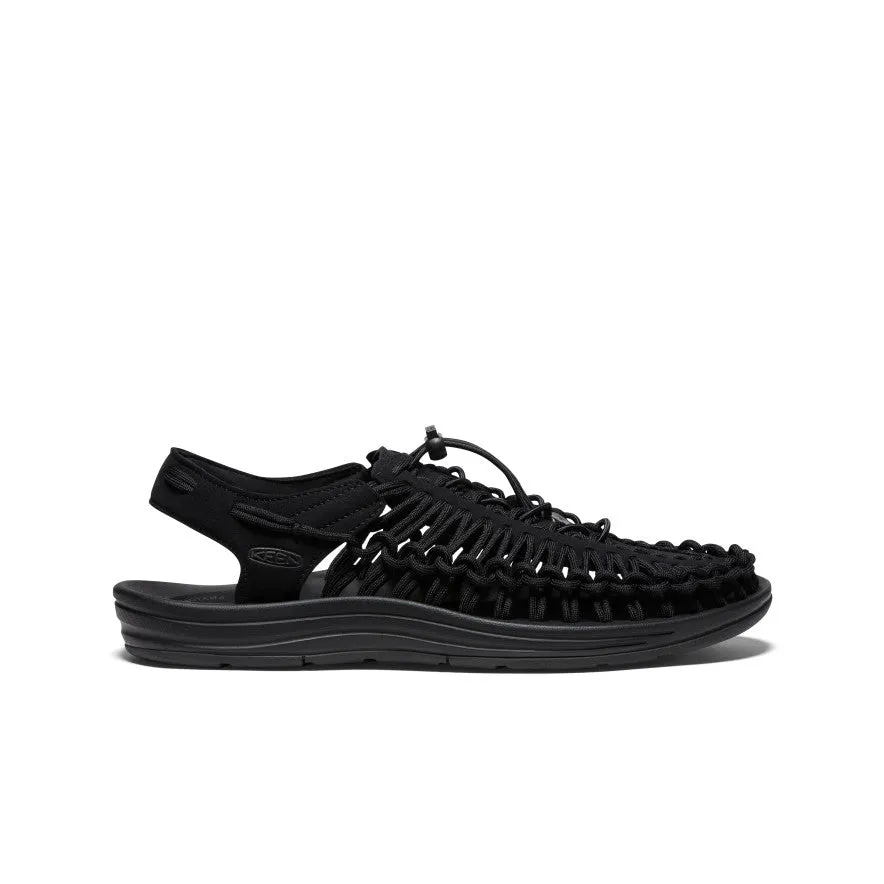 zipper Reputable Men's UNEEK Sneaker  |  Black/Black