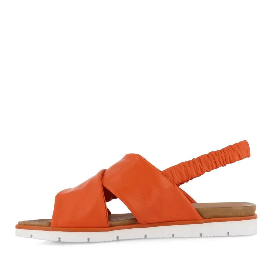 Summer Vibe Relax Comfort Fit YARA - ORANGE LEATHER