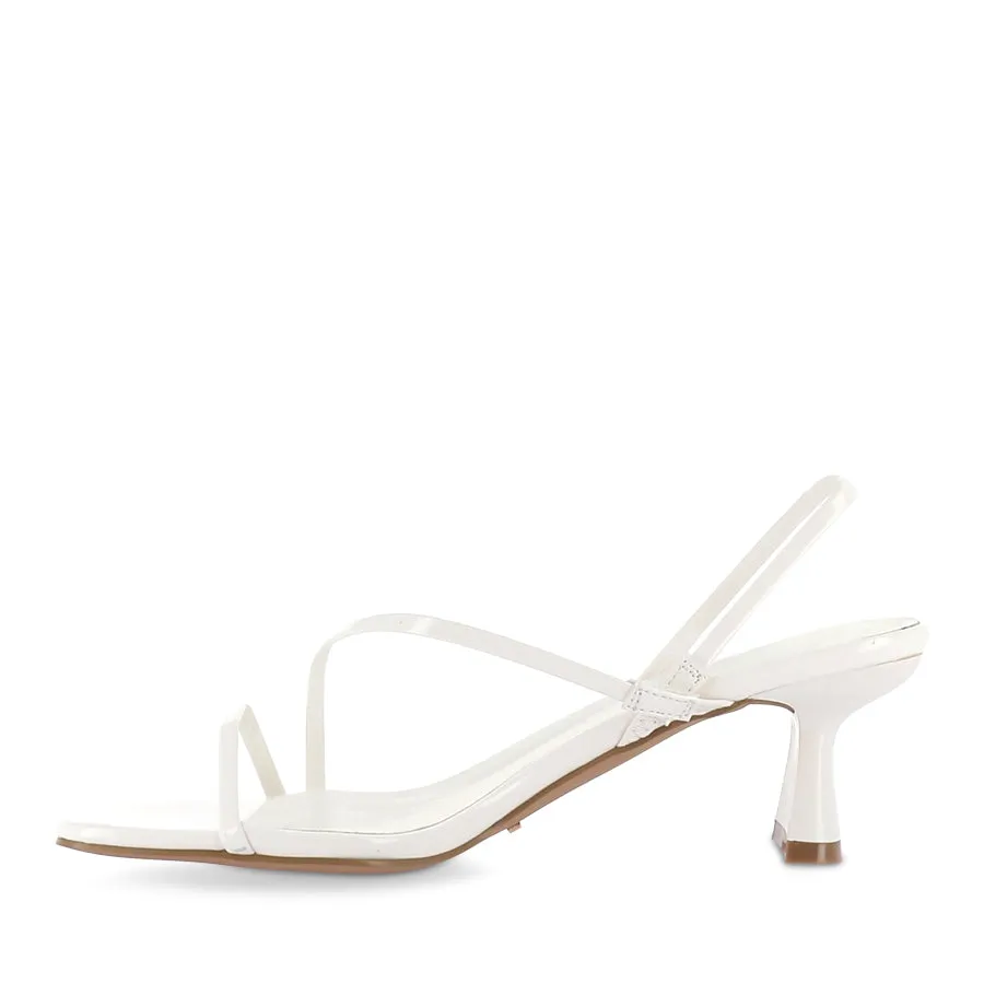 VALINA - WHITE PATENT Comfortable Walking Flats
