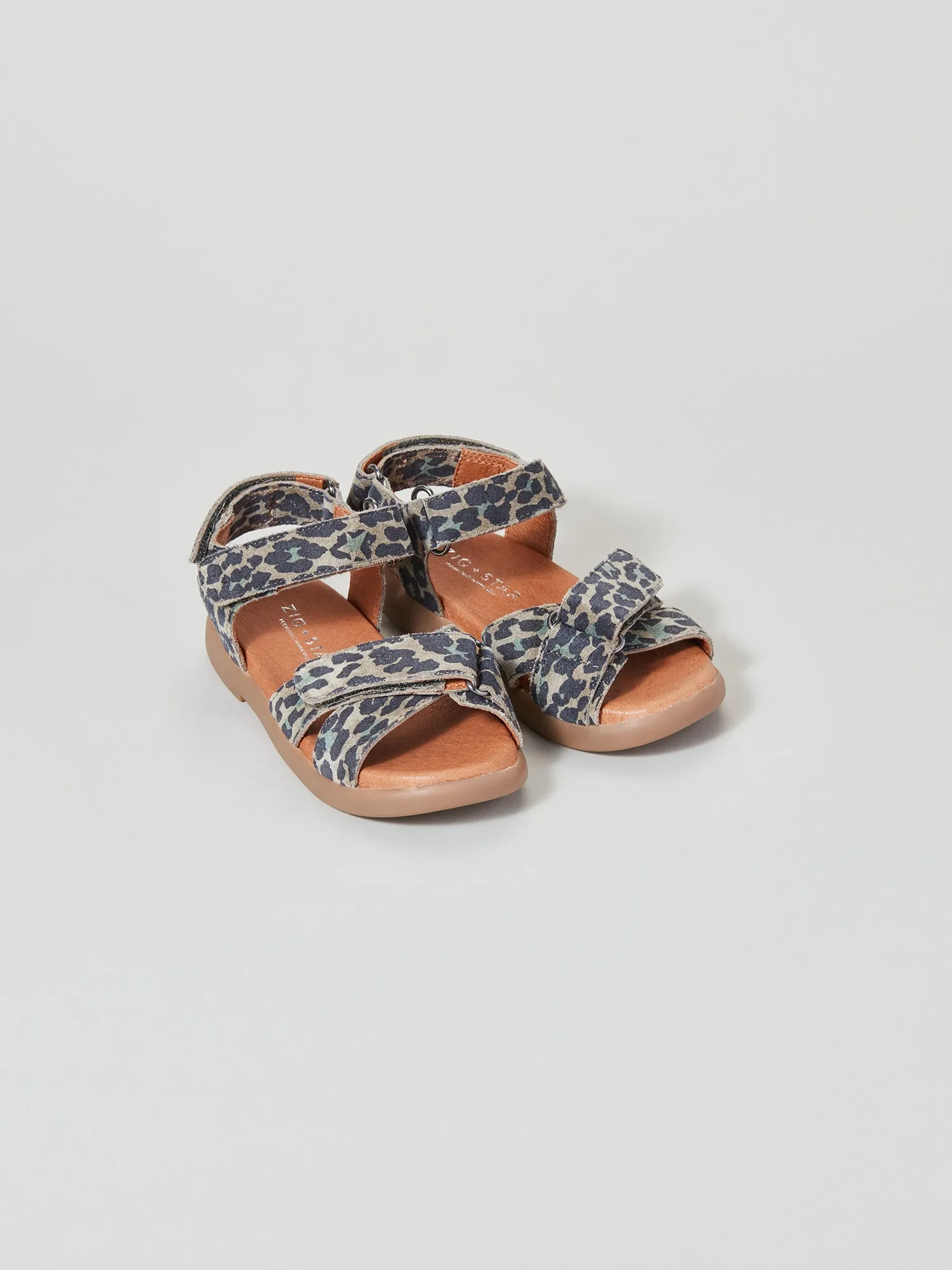 Rae Infant Cross-Strap Sandal Khaki Camo Animal Versatile Outdoor Style Comfortable Lightweight Footwear