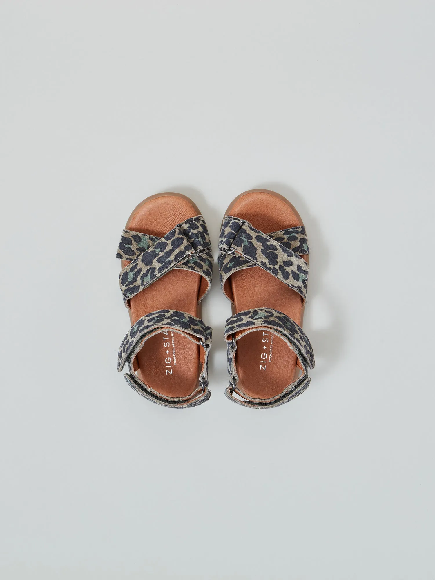 Quality Design Anti Slip Rae Infant Cross-Strap Sandal Khaki Camo Animal