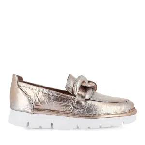 ERORA - ROSE GOLD CRACKLE LEATHER / SILVER METAL Steady Walks