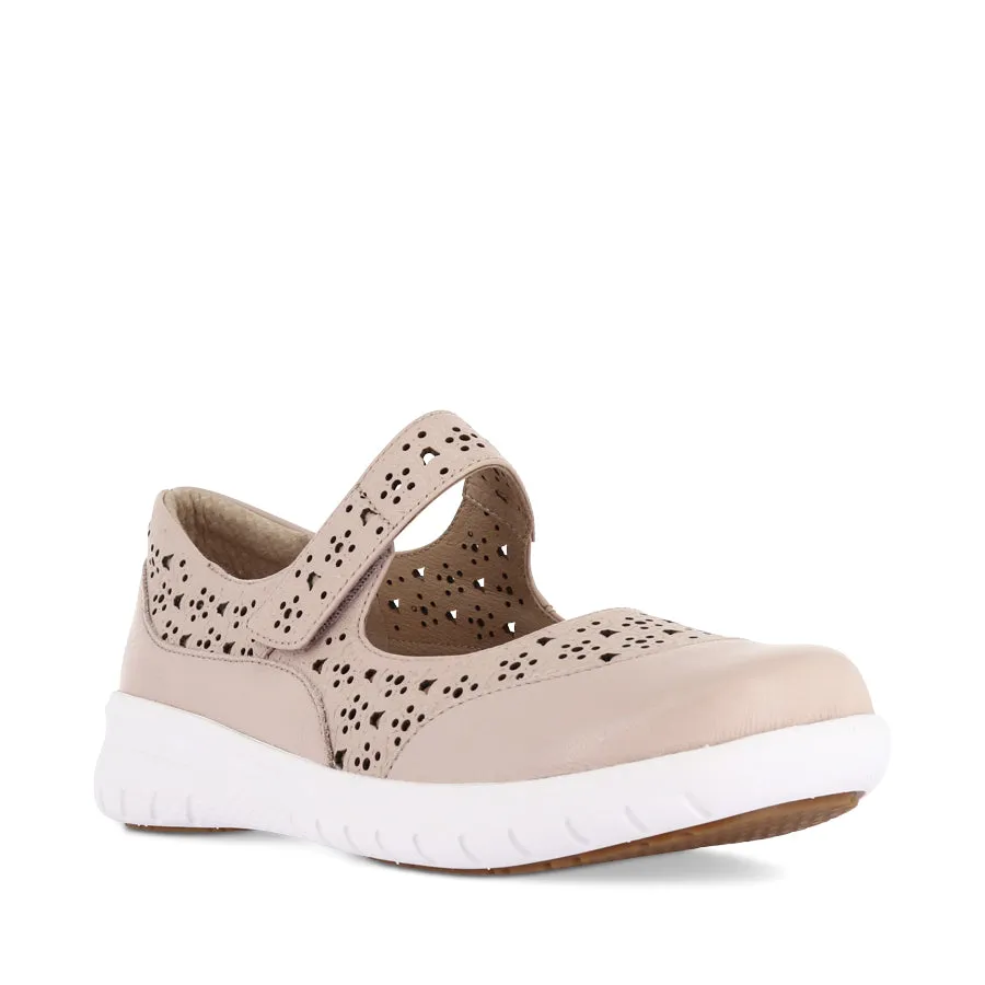 Adjustable Comfort Happy Feet Design SANELLE XF - ROSE LEATHER