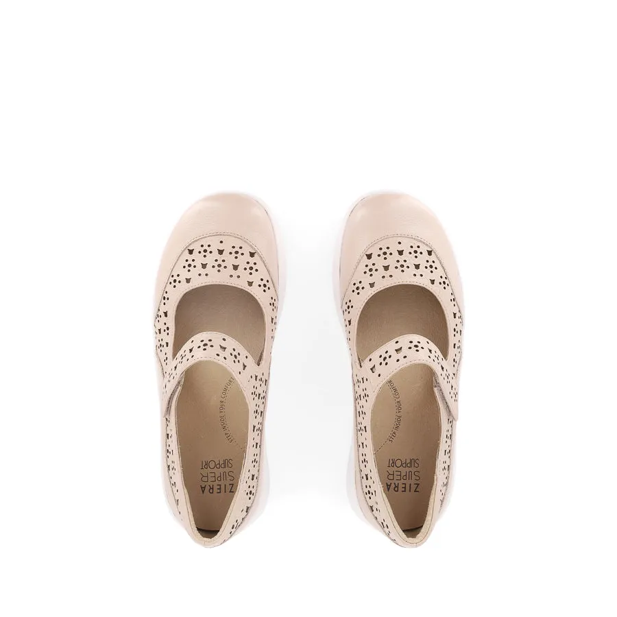 Pointed Toe Design Supportive Walk SANELLE XF - ROSE LEATHER