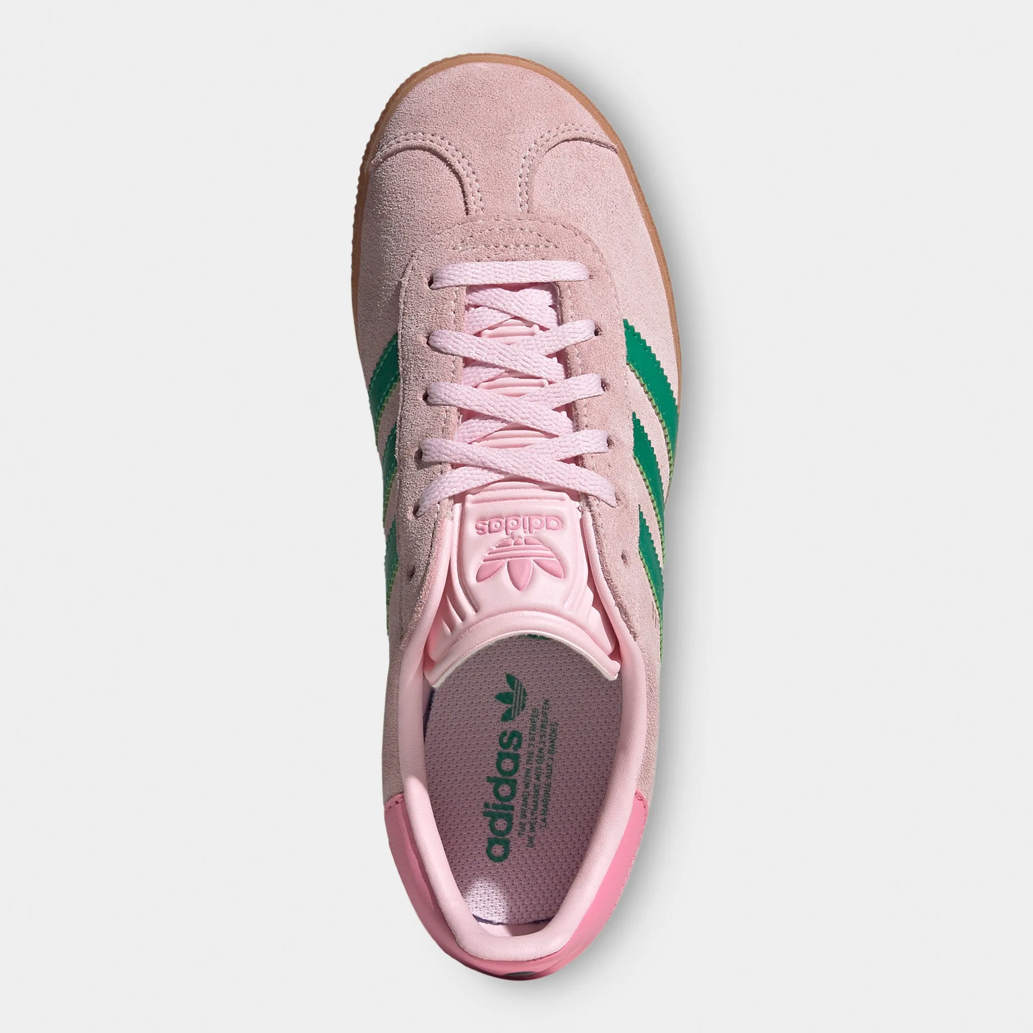 adidas Juniors' Gazelle Clear Pink / Court Green - Bliss Pin Everyday training performance