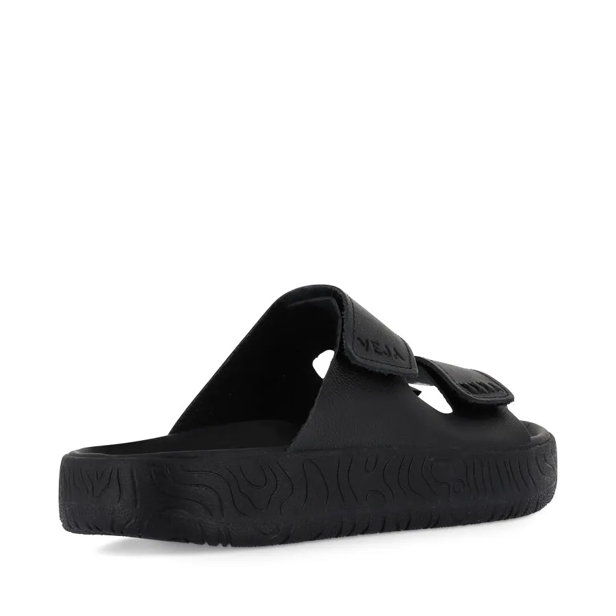 ETNA - BLACK LEATHER Relaxing Flats Stylish Casual Shoes